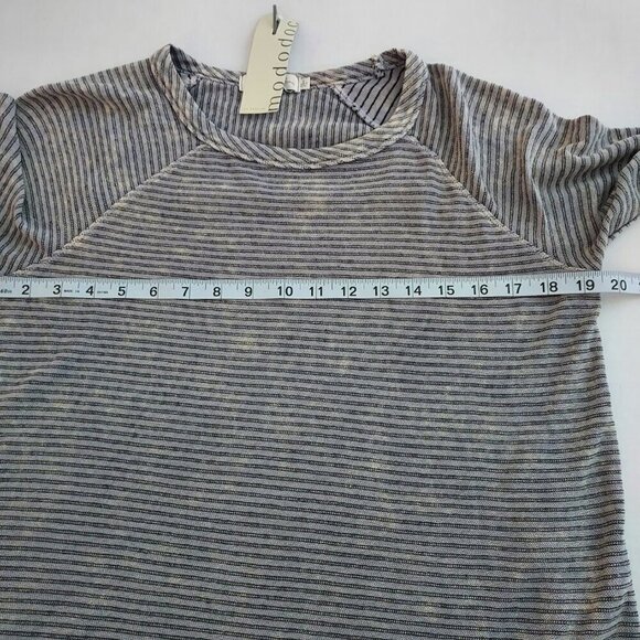 Mododoc Striped  Long Sleeve Tee NWT - Picture 6 of 7
